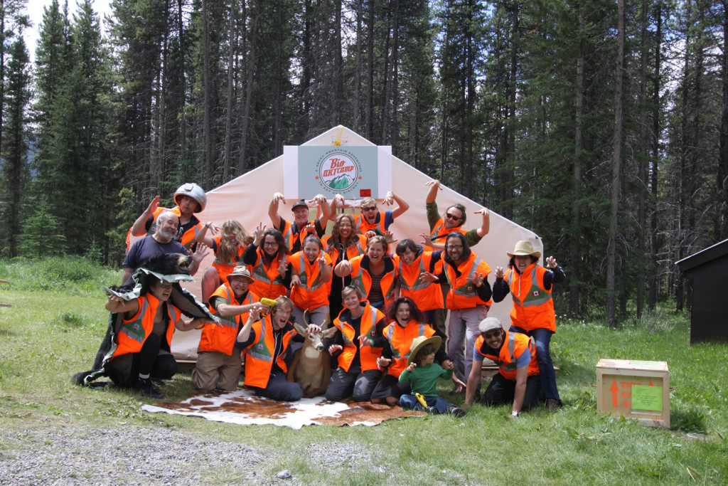 Figure 2.  Documentation from BioARTCAMP: A Rocky Mountain Adventure in Art and Biology, The Banff Centre, Banff , Canada, Jennifer Willet, July 2011