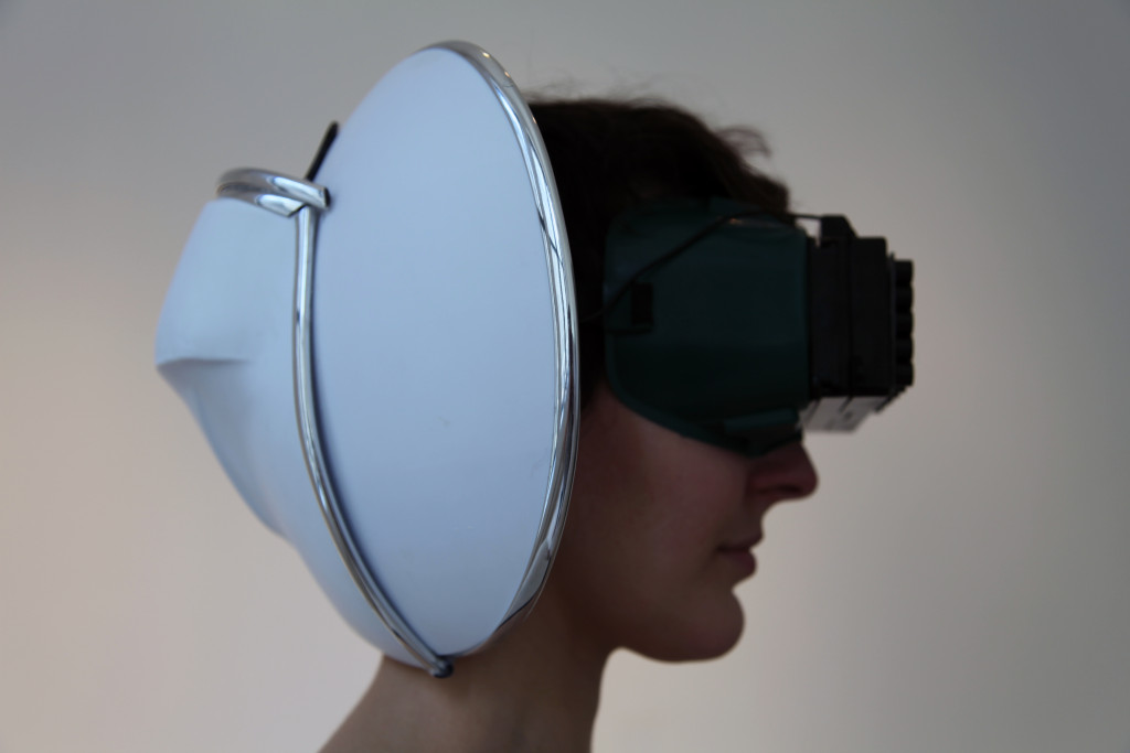 Fig. 7: Echolocation Headphones: Profile View.