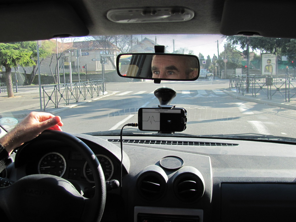 Fig. 1: RoadMusic App. Photo: Fabien Hartmann.