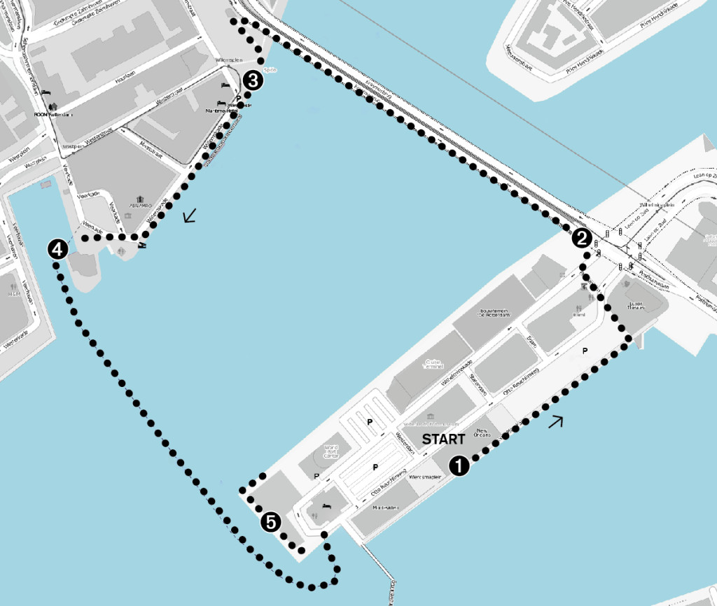 Fig. 3: Francisco Lopez, Untitled #290 audio walk, Soundtrackcity, Rotterdam, 2012. The map. Courtesy the artist and Soundtrackcity, Amsterdam.