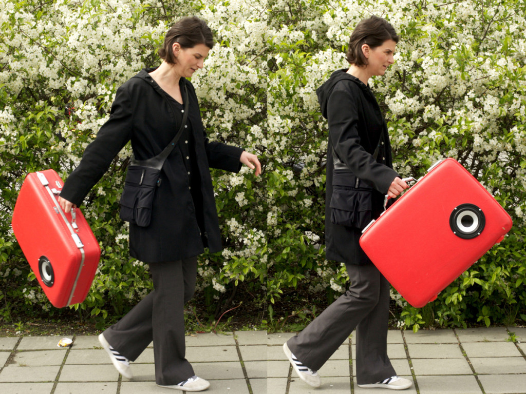 Fig. 5: Jessica Thompson, Swinging Suitcase, 2010.