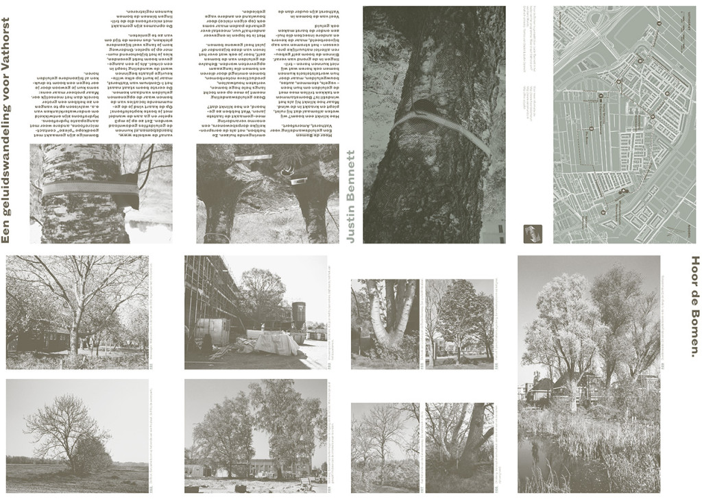 Fig. 7: Justin Bennett, Hoor de Bomen, Vario Mundo, Vathorst, Amersfoort, NL, 2009.