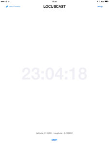 Figure 2. LocusCast app