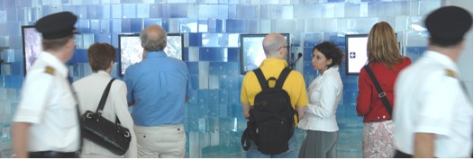 FIGURE 1: TOUCHSCREEN INSTALLED AT PEARSON AIRPORT