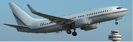 FIGURE 2: AIRCRAFT N313P OF PREMIER EXECUTIVE TRANSPORT SERVICES, NICKNAMED GUANTÁNAMO EXPRESS. © TONI MARIMON