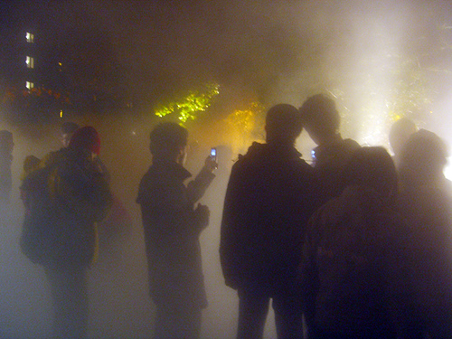 Gazing through the fog at Nuit Blanche